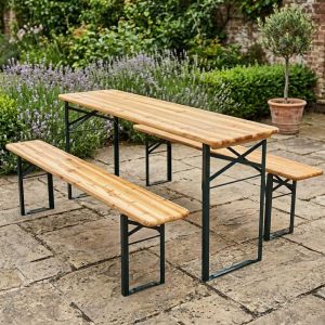Set Mesa + 2 Bancos Diseño exterior premium